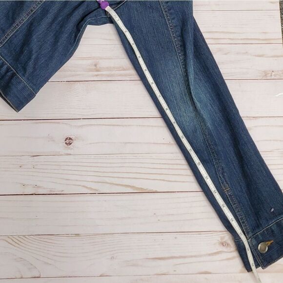 SUNFLOWER denim jacket‎ hand painted dark wash blue M - Picture 9 of 9